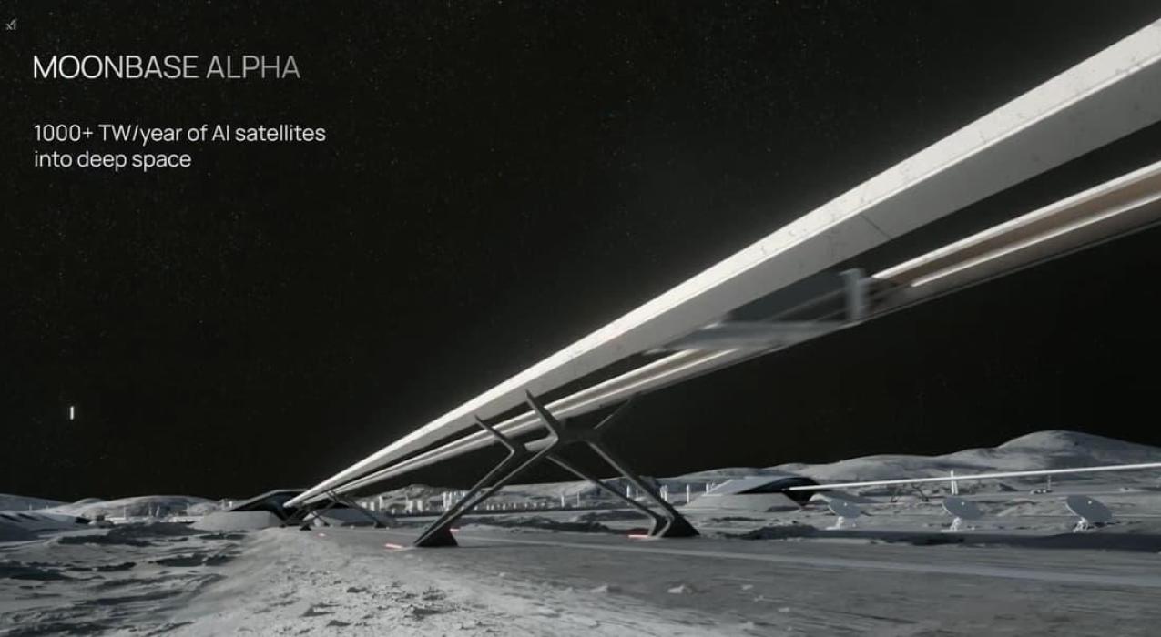 «Мы действительно создадим масс-драйверы (электромагнитные ускорители) на Луне». Илон Маск об устройствах для запуска спутников на Луне