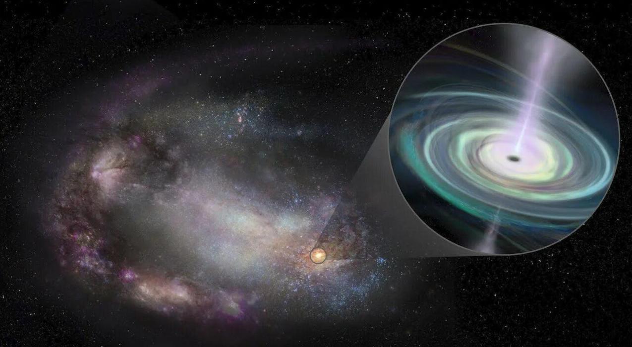 Вселенная больше не та- в центре галактики обнаружен колоссальный объект 