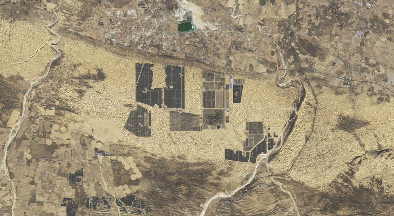 Спутники показали, как Китай преобразил пустыню