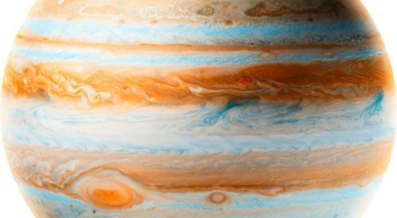 Раскрыт механизм появления темных пятен в атмосфере у полюсов Юпитера