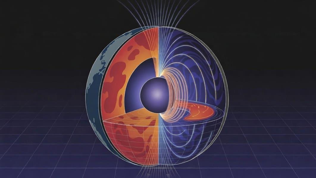 Недавно открытые аномалии в мантии Земли сильно влияют на магнитное поле планеты