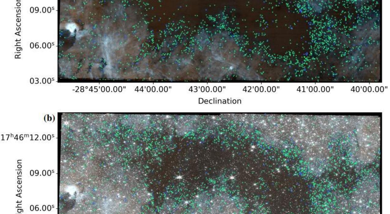 «Джеймс Уэбб» посчитал звезды в темной туманности Кирпич