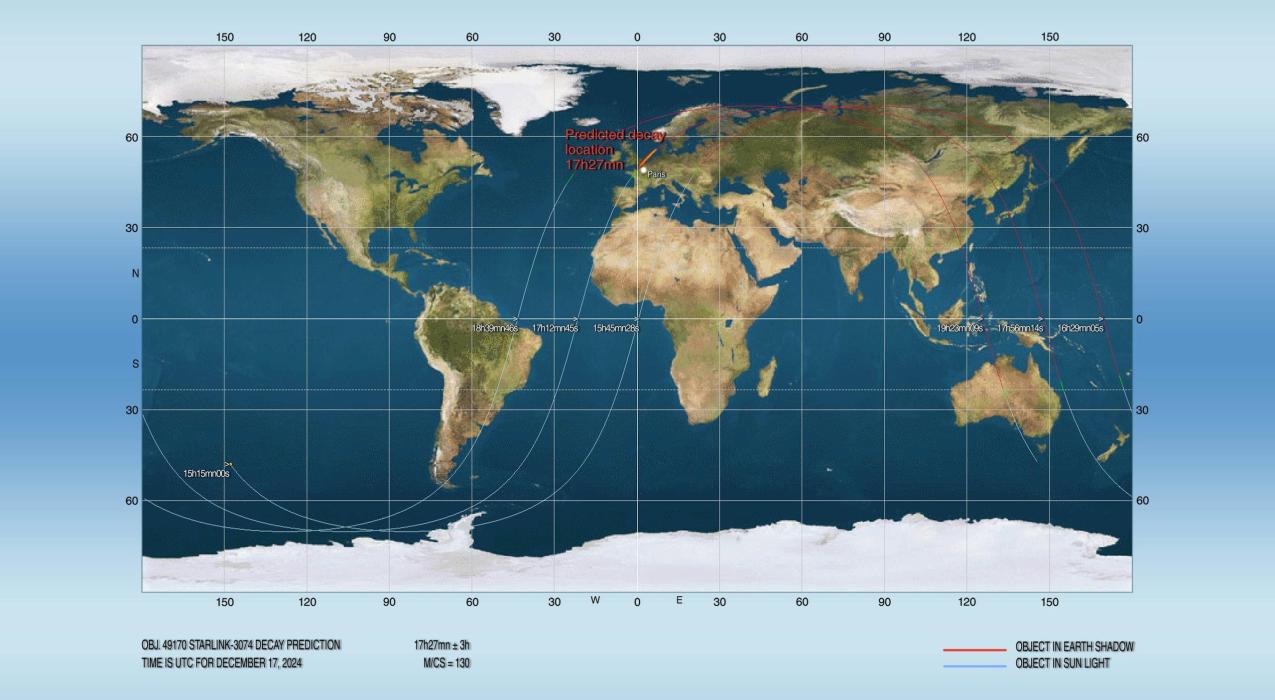 Сегодня над Россией может сгореть спутник "Starlink"